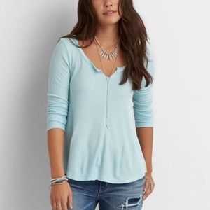 American Eagle Soft and Sexy Waffle Top